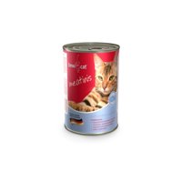 Lata Bewi Cat Gatos Adultos Meatinis Salmón 400 Grs. X 6 Un.