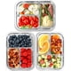 thumbnail image 1 of Recipientes de vidrio para preparación de comidas FIT Strong & Healthy, 960 ml (paquete de 3), 1 of 9