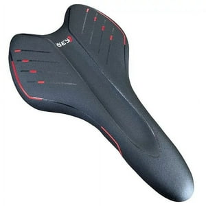 Bitteli - Asiento Cro Confort Mtb Negro Lineas Rojas