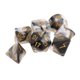 thumbnail image 4 of 7 Uds. De Dados Poliédricos Acrílicos, Accesorios Para Fiestas, Juegos De Mesa Para Dnd Rpg, Gris Y Blanco, 4 of 5