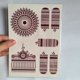 thumbnail image 1 of 1 sheet Waterproof and Sweatproof Temporary Tattoo Sticker for Women - Lace Hollow Pattern Design, 1 of 3