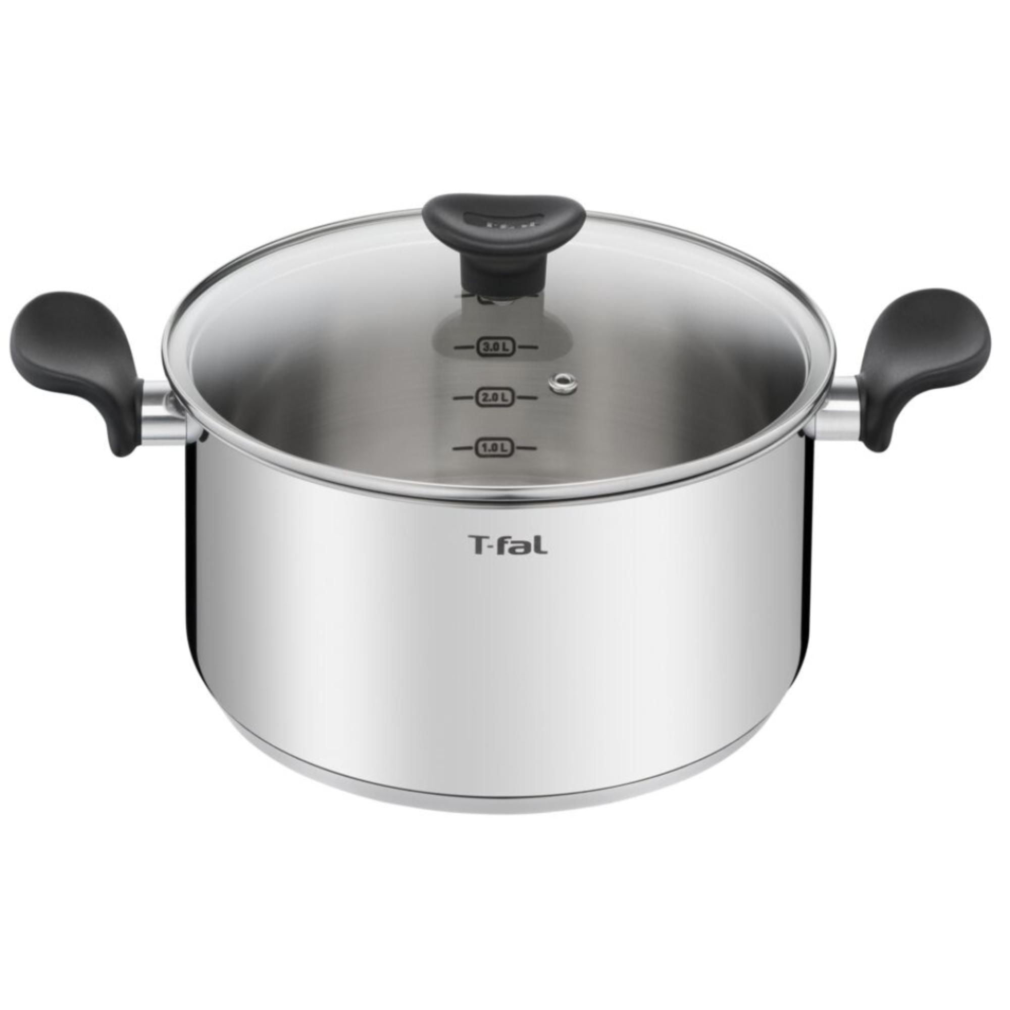 Tefal - Olla 24 Cm + Tapa Primary Plateado