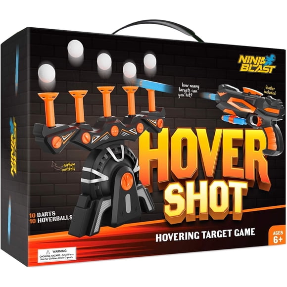 Juguete de tiro Ninja Blast Hover Shot con pistola, objetivos y dardos