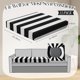 thumbnail image 5 of Newwiee 12 Fundas Elásticas para Cojines de Sofá para Exterior en Blanco y Negro, 5 of 7
