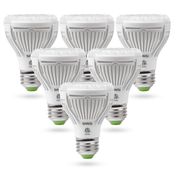 Bombilla LED para Cultivo SANSI 10W Espectro Completo Paquete de 6 4000K