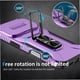 thumbnail image 4 of Funda Armada para iPhone 17 Pro con Tapa Deslizante y Soporte Magnético Giratorio Morado, 4 of 5