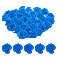 Cabezas De Rosa De Espuma Uxcell 6-7 Cm Azul Brillante