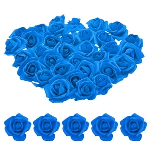 Cabezas De Rosa De Espuma Uxcell 6-7 Cm Azul Brillante