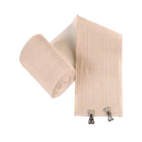 Venda Elastica De Algodón 10 Cm X 3 Mts-Blunding