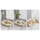 thumbnail image 4 of Cama Sofá de Perro PetsCool 4 Estaciones Impermeable Eco cuero Beige Talla M hasta 25 kg, 4 of 5