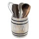 thumbnail image 1 of Portautensilios MyGift de Madera Blanqueada, 18 cm, 1 of 7