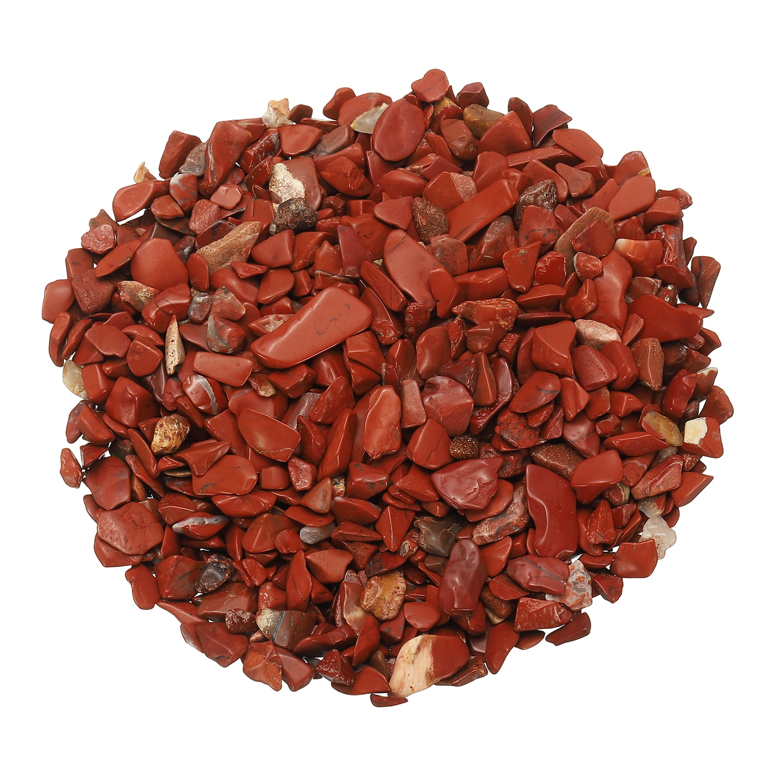 Uxcell Chips de Cristal Piedra 0.44 Lb Fluorita Grava de Acuario Rocas Cuarzo Rojo 5-19 mm Destinado para Pecera