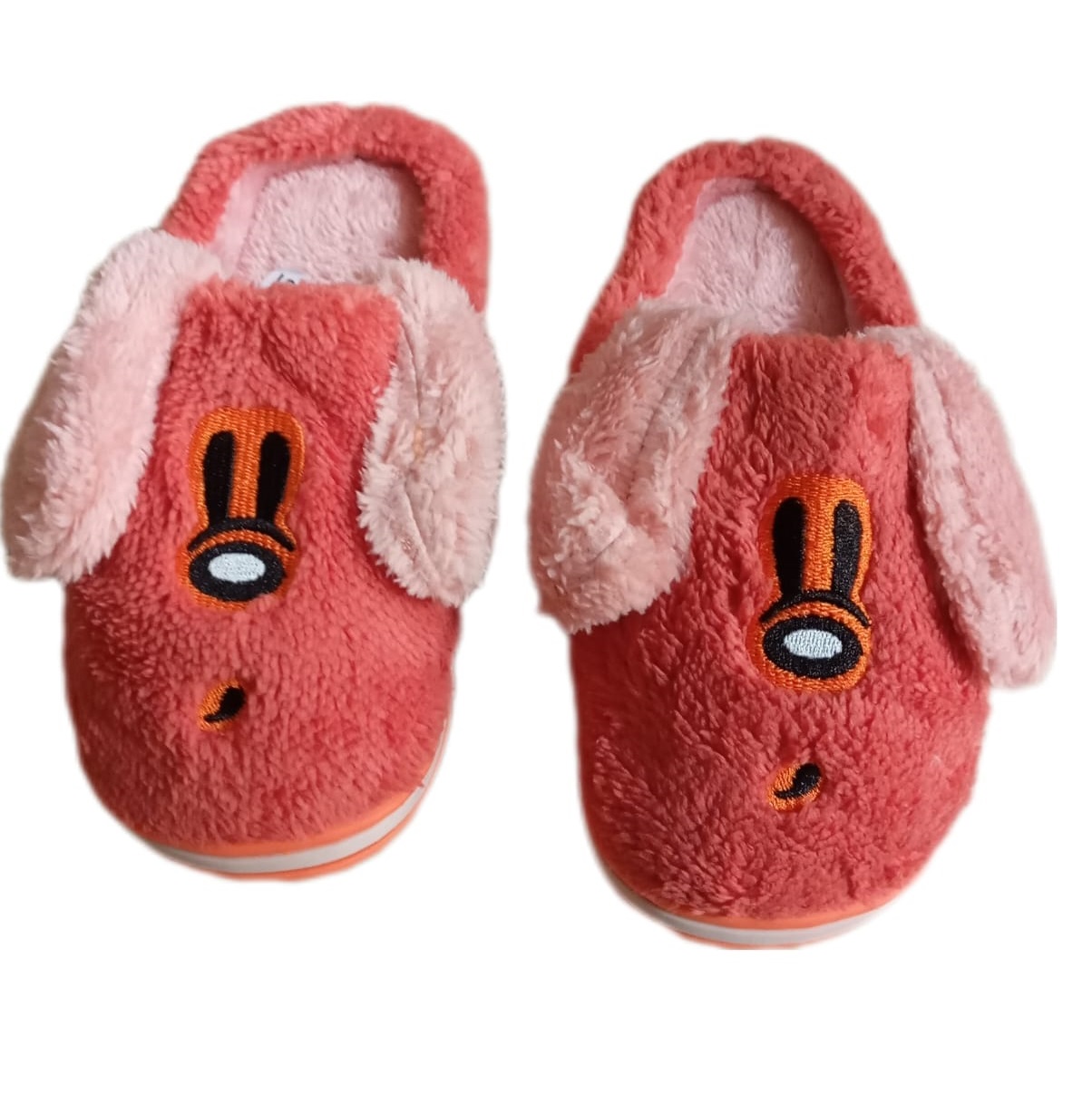 El Edén - Pantuflas Niños De Felpa, Diseño De Perro, Anime, Kawaii Color Coral Talla 30-31