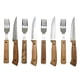 thumbnail image 3 of Cuchillería De Tenedores Y Cuchillos Premium 8 Piezas Acero Inoxidable - Madera Café - Plateado, 3 of 3