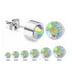 thumbnail image 3 of Punto Luz 6mm Tornasolados Acero Inoxidable Aretes Aros, 3 of 3