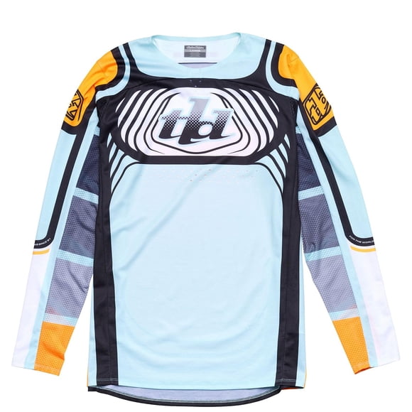 Maillot para moto Troy Lee Designs SE Pro Wavez Bleached Aqua - M