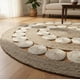 thumbnail image 3 of Alfombra De Yute Bicolor Circulos  Calada 120 Cm Diametro, 3 of 4