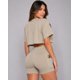 thumbnail image 2 of Conjunto Deportivo Mujer Short Pretina Cruzada Y Polera Crop, 2 of 5