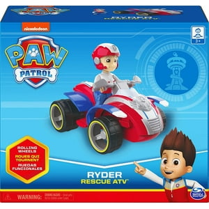 Vehículo Atv De Rescate Paw Patrol Con Figura Coleccionable Para Niños De 3 Años
