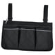 thumbnail image 2 of Silla De Ruedas Walker Bolsa Lateral Bolsa Cama Riel Organizador Bolsillo Para Teléfono Negro, 2 of 5