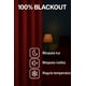 thumbnail image 4 of Cortina 100% Blackout de Tela Engomada 2 Paños rojo, 4 of 5