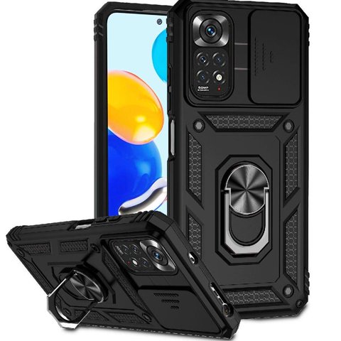 Estuche Gangxun Para Xiaomi Redmi Note 11 4G, Soporte Giratorio 360°, Estilo Mecánico Y Magnético