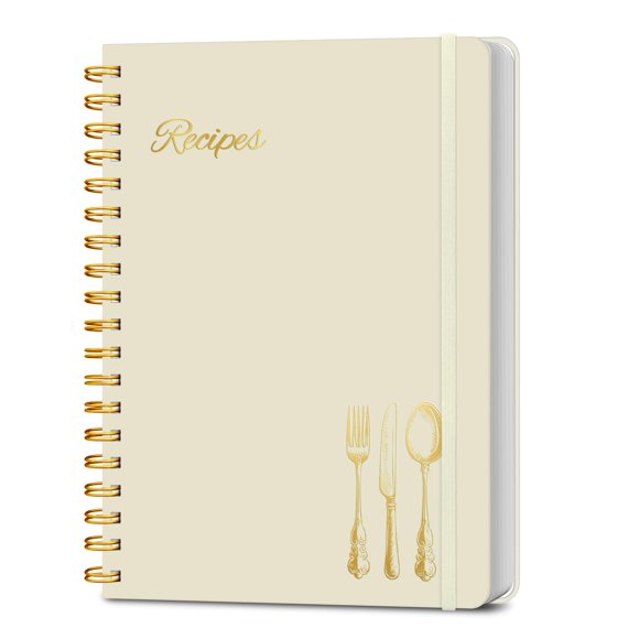 Libro de recetas LuBudingJoy 25 cm (B5) 150 recetas con encuadernación en espiral