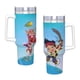 thumbnail image 4 of Jake y los Piratas del País de Nunca Jamás Vaso aislado de acero inoxidable con asa, diseño temático, regalo para familia, amigos y fans; incluye pajita y encaja en el portavasos estándar, 40 oz, 4 of 6