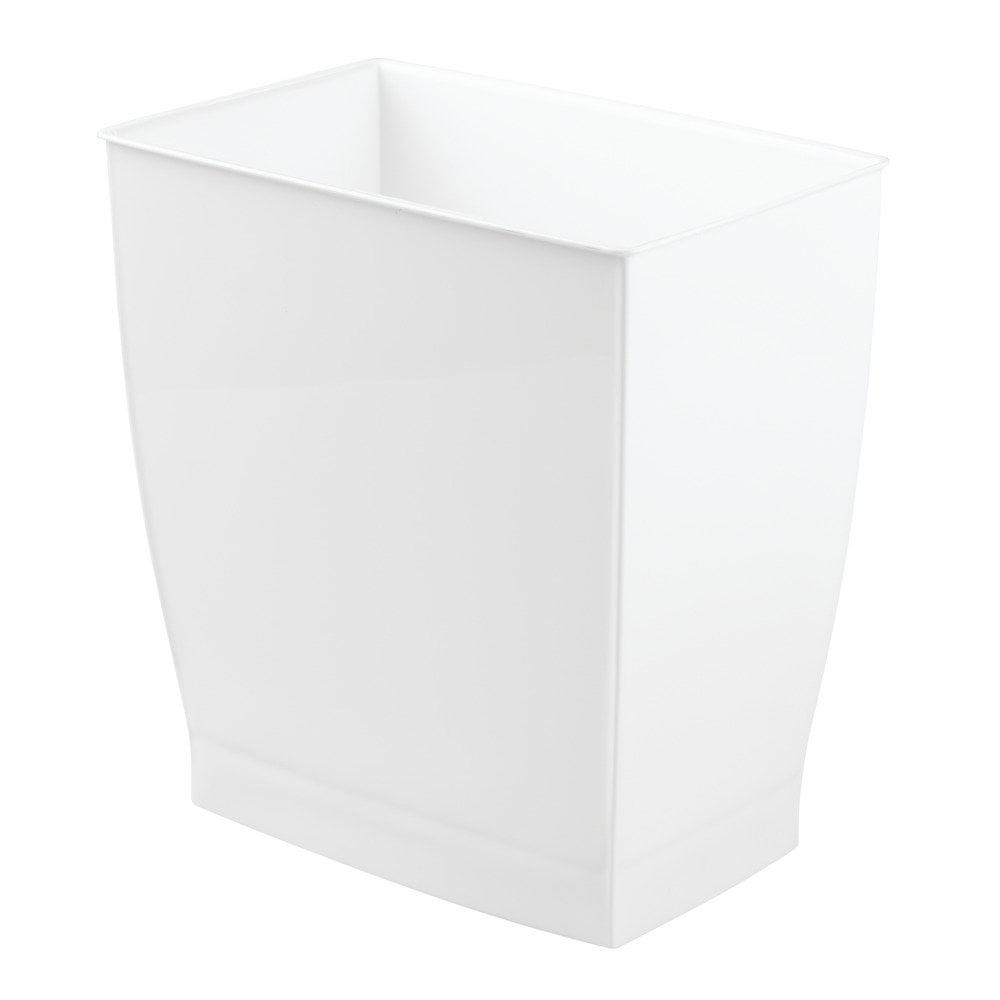 Interdesign - Bote De Basura Idesign De Plástico Rectangular Para Spa, 9.5 L, 2.5 Galones, Blanco