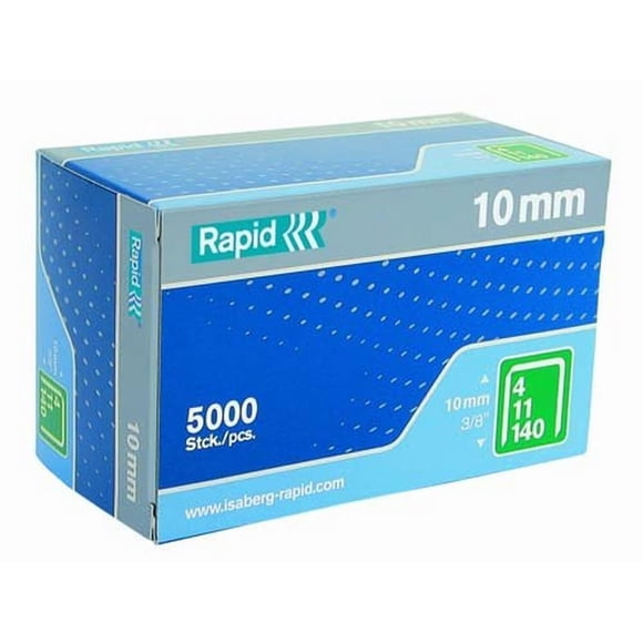 Grapas Rapid 23520200 de alambre plano 10 mm, 5000 piezas