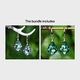 thumbnail image 1 of Irregular Teardrop Dangle Earrings - Perfect for Bridal Weddings, Parties, and Gifts for Ladies, Moms, Daughters, Girlfriends, and More, 1 of 5