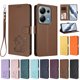 thumbnail image 3 of Funda Volteable tipo Billetera con Correa para Xiaomi Redmi Note 14S 4G, Marrón, 3 of 6