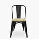 thumbnail image 1 of Silla Diseño Tolix Asiento Madera Negro, 1 of 6