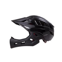 Magideal - Casco De Bicicleta Para Niños, Casco De Ciclismo De Carretera, Forro Extraíble Para Niños, Casco Completo Intercambiable Y Medio Casco Para Múltiples Negro
