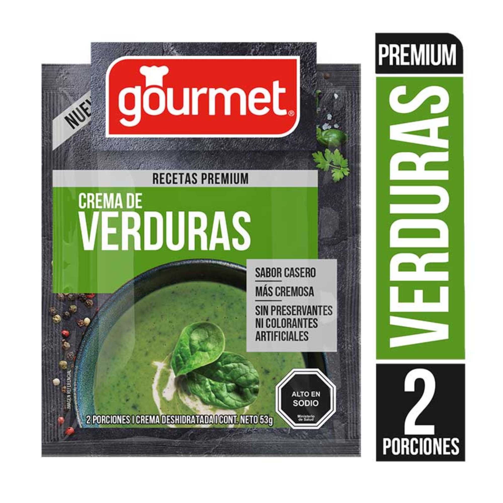 Crema De Verduras Premium (2 Porciones) Sobre 53 g Gourmet