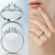 thumbnail image 3 of Anillos de Moissanita de 2 Quilates para Mujer Anillo de Compromiso Ovalado Color D Claridad VVS1 Anillo de Boda Anillos de Promesa de Plata Esterlina 925 para Ella Talla 5-9, 3 of 7
