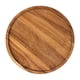 thumbnail image 1 of Xiao Hua Bandeja Circular - Plato de Madera, Adecuado para Mesas de Café, Comida y Restaurantes, 5.9 Pulgadas x 0.59 Pulgadas, 1 Pieza, 1 of 4