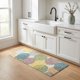 thumbnail image 1 of REGALWOVEN Alfombrillas de Cocina Antifatiga para Suelo, Alfombra de Cocina Ergonómica Acolchada, Impermeable Antideslizante PVC Alfombrilla Multicolor 47" x 17", 1 of 5
