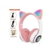 thumbnail image 1 of Audífonos Bluetooth Inalámbrico De Niños Orejas De Gato Rosa, 1 of 3