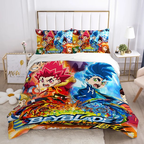 x76 Bed SheetsBear Cover Comforter Bedding Sets Bedding Set Duvet b-beyblade Cover Comforter Sets Quilt Pillowcase Quilt 3-Piece Bedding Set (1 Duvet Cover + 2 Pillow Shams) nj76