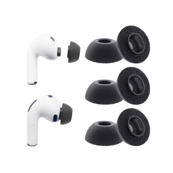 Puntillas de espuma grandes Klowcok para AirPods Pro 3 – paquete de 3