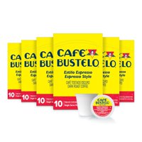 Cafe Bustelo - Cápsulas De Café Café Bustelo, Estilo Espresso, Color Tostado Oscuro, 10 X 6