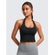 thumbnail image 2 of Sujetador deportivo CRZ YOGA Butterluxe Halter Longline Acolchado Negro, 2 of 5
