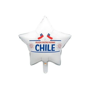 Genérico - Globo Metálico 45 Cm Estrella Felices Fiestas Patrias