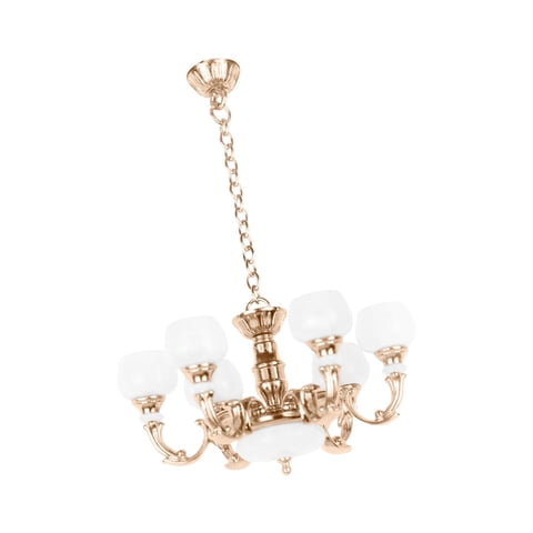 Bothyi - Candelabro En Miniatura A Escala 1/12, Muebles De Simulación, Juguetes, Lámpara Colgante, Modelo Aureate