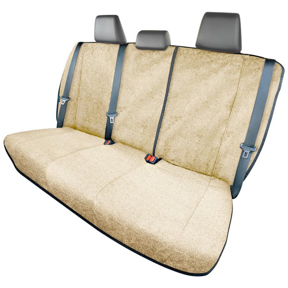 Toalla de asiento trasero, funda de asiento protector de temporada para coches, color canela