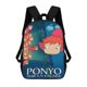 thumbnail image 1 of Ponyo en el Acantilado-theme Backpack, Campus style schoolbag Bookbag with Adjustable Shoulder Straps And Large Zip Compartment, Unisex Travel Bags., 1 of 6
