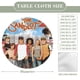 thumbnail image 2 of The Sandlot-theme Fitted Round Tablecloths Elastic Edged Table Covers Waterproof Table Cloth for Kitchen Holiday Party Tables Decor 150cm, 2 of 6