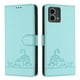 thumbnail image 1 of Funda tipo cartera FOXDOCK para Motorola MOTO G Stylus 5G 2024 con soporte, ranuras, RFID, diseño de gato, 1 of 5