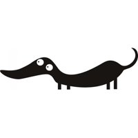 Rienda Libre Graphics - Decomural Sausage Dog Ws-15691